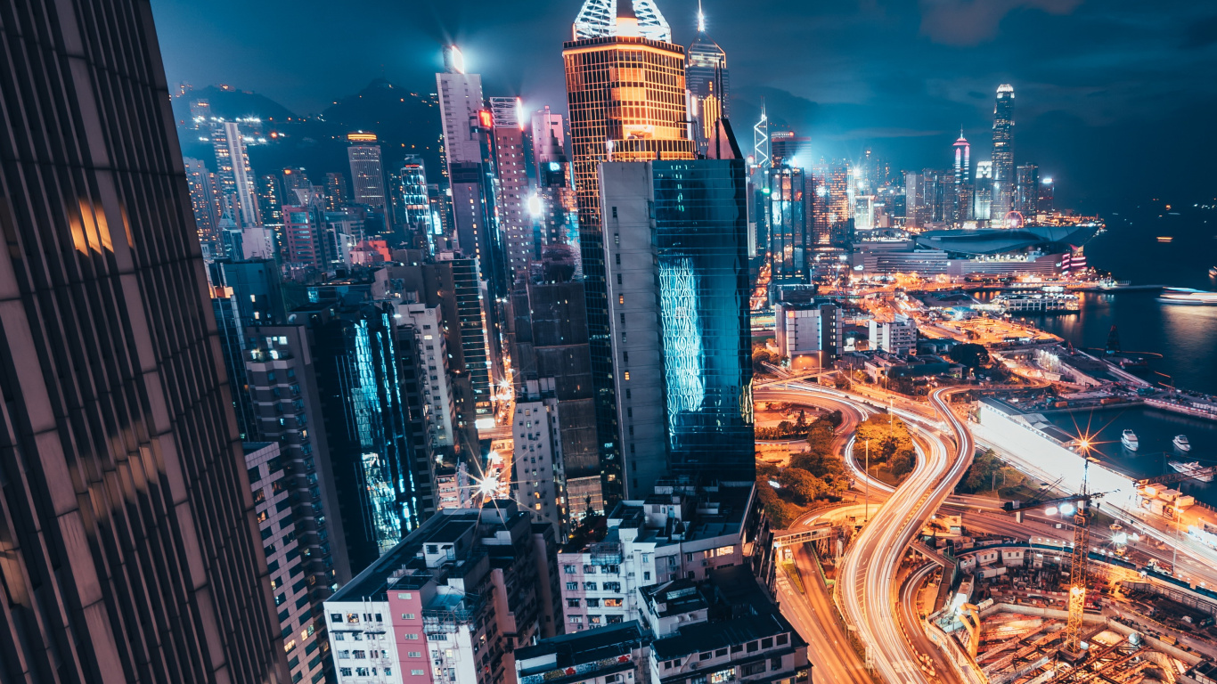 Обои небоскреб, архитектура, здание, облако, мир в разрешении 1366x768