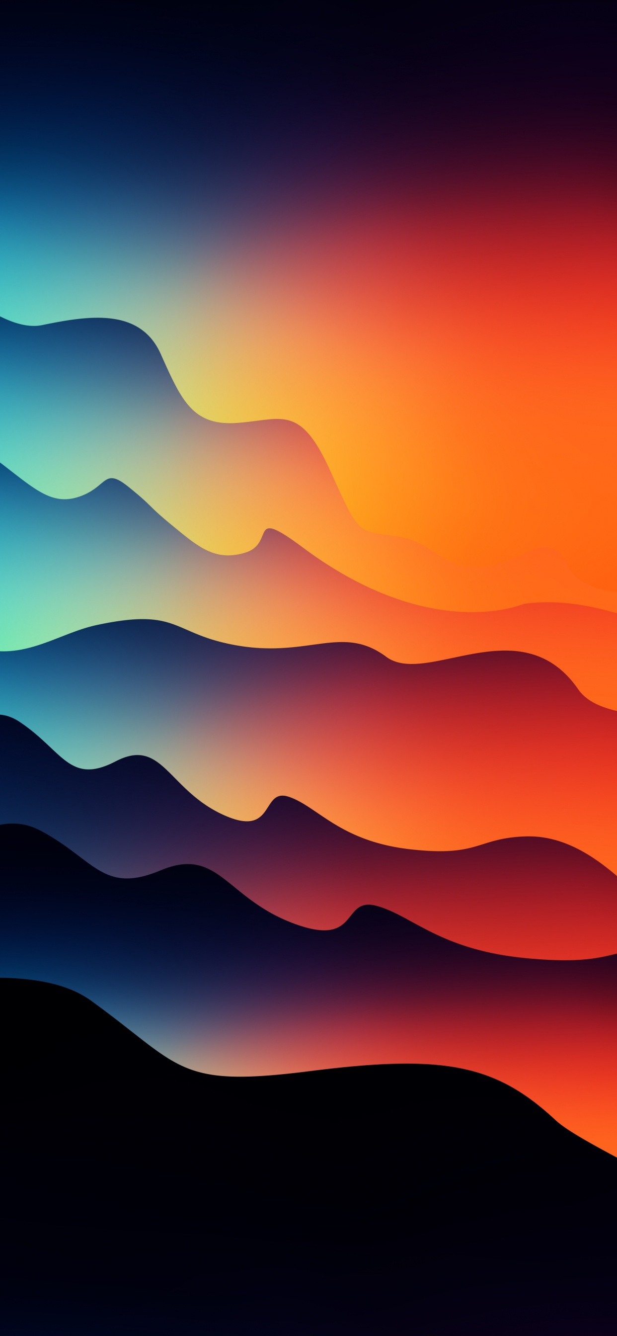 Обои андроид, смартфон, гора, облако, атмосфера в разрешении 1242x2688