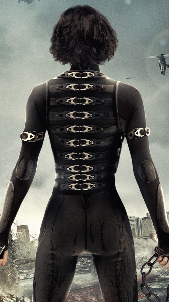 Обои Обитель зла, компьютерная игра, Милла Йовович Обитель зла, солдат, Фильмов Про Зомби в разрешении 720x1280