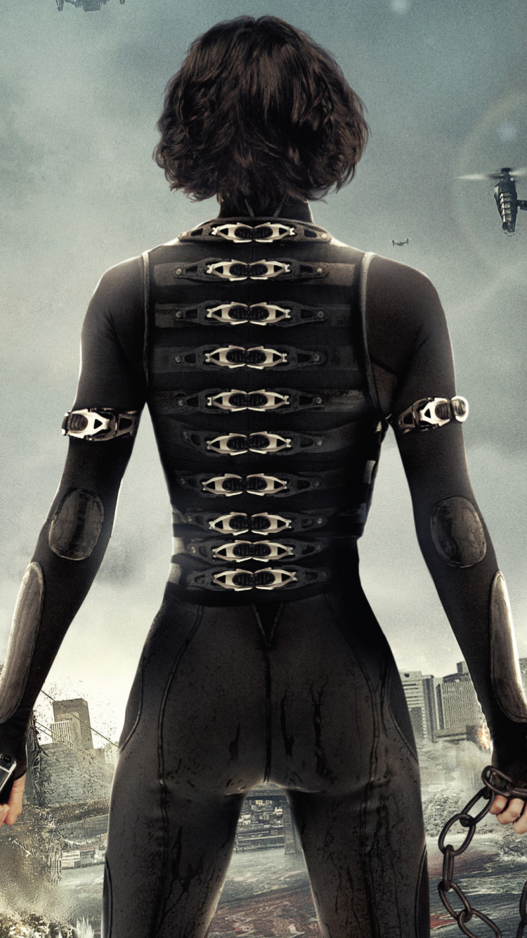 Обои Обитель зла, компьютерная игра, Милла Йовович Обитель зла, солдат, Фильмов Про Зомби в разрешении 750x1334