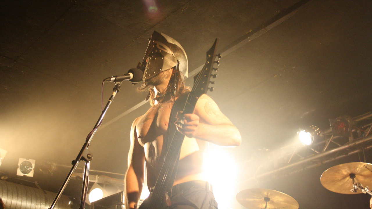 Обои тяжелый металл, гитара, концерт, Дэт-метал, музыкант в разрешении 1280x720