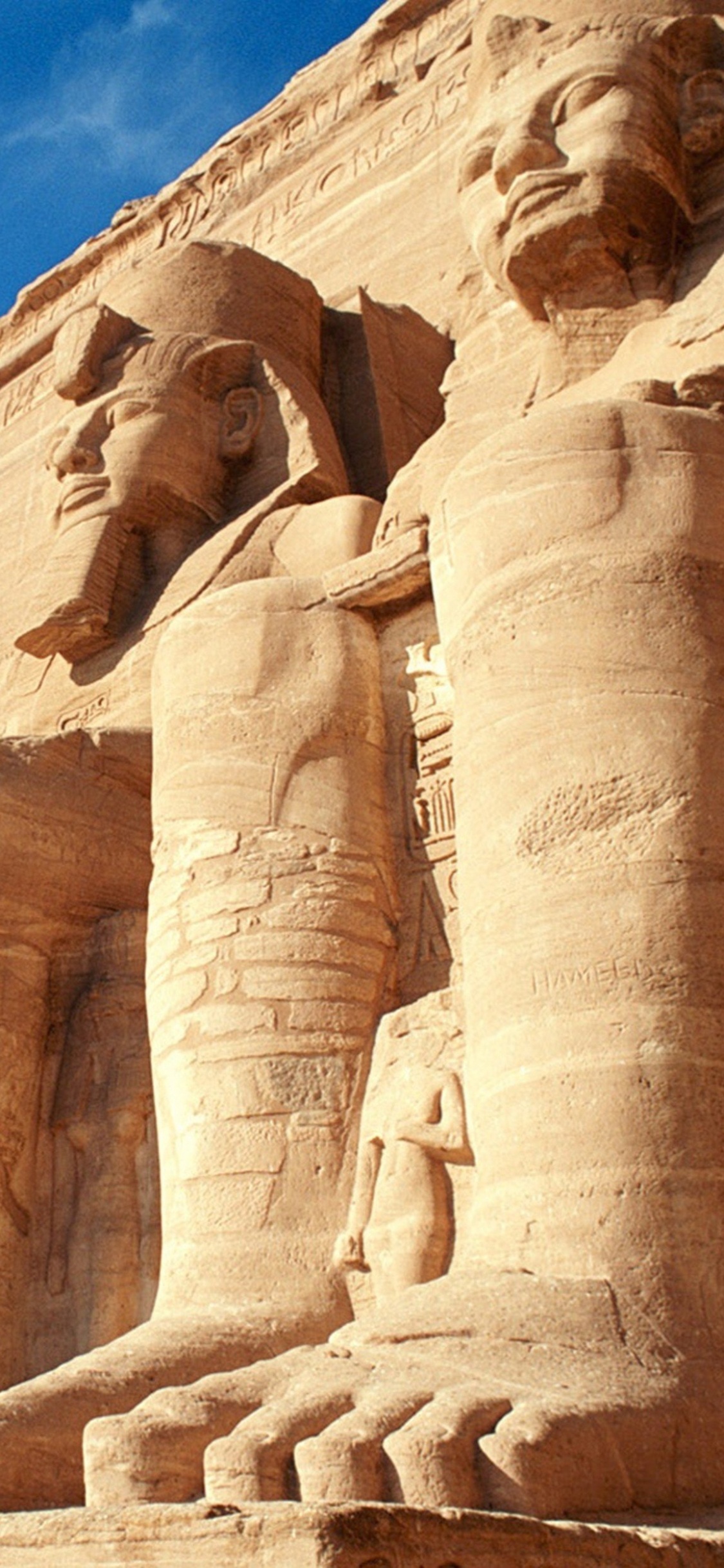 Обои Асуан, храм, древняя история, историческое место, ориентир в разрешении 1125x2436