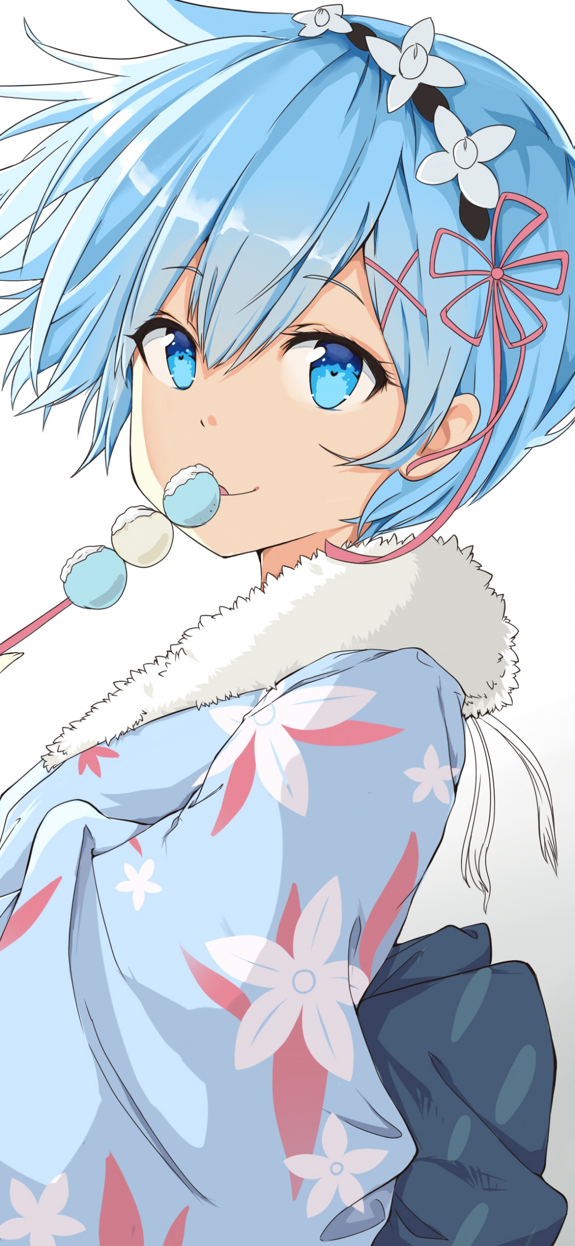 Обои аниме, арт, мультфильм, иллюстрация, рот в разрешении 1125x2436