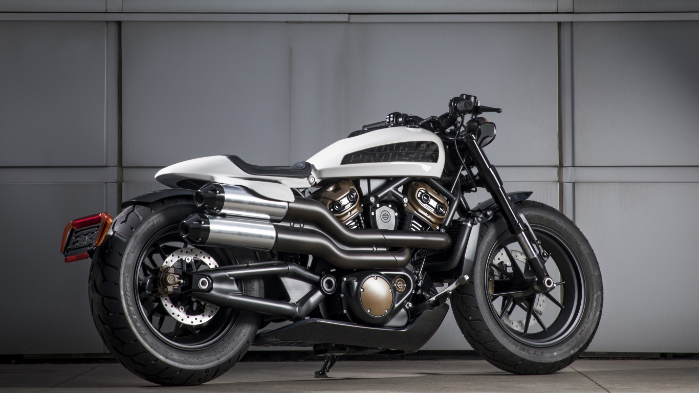 Обои кастомный мотоцикл, мотоцикл, авто, автомобильных выхлопных, выхлопная система в разрешении 1366x768