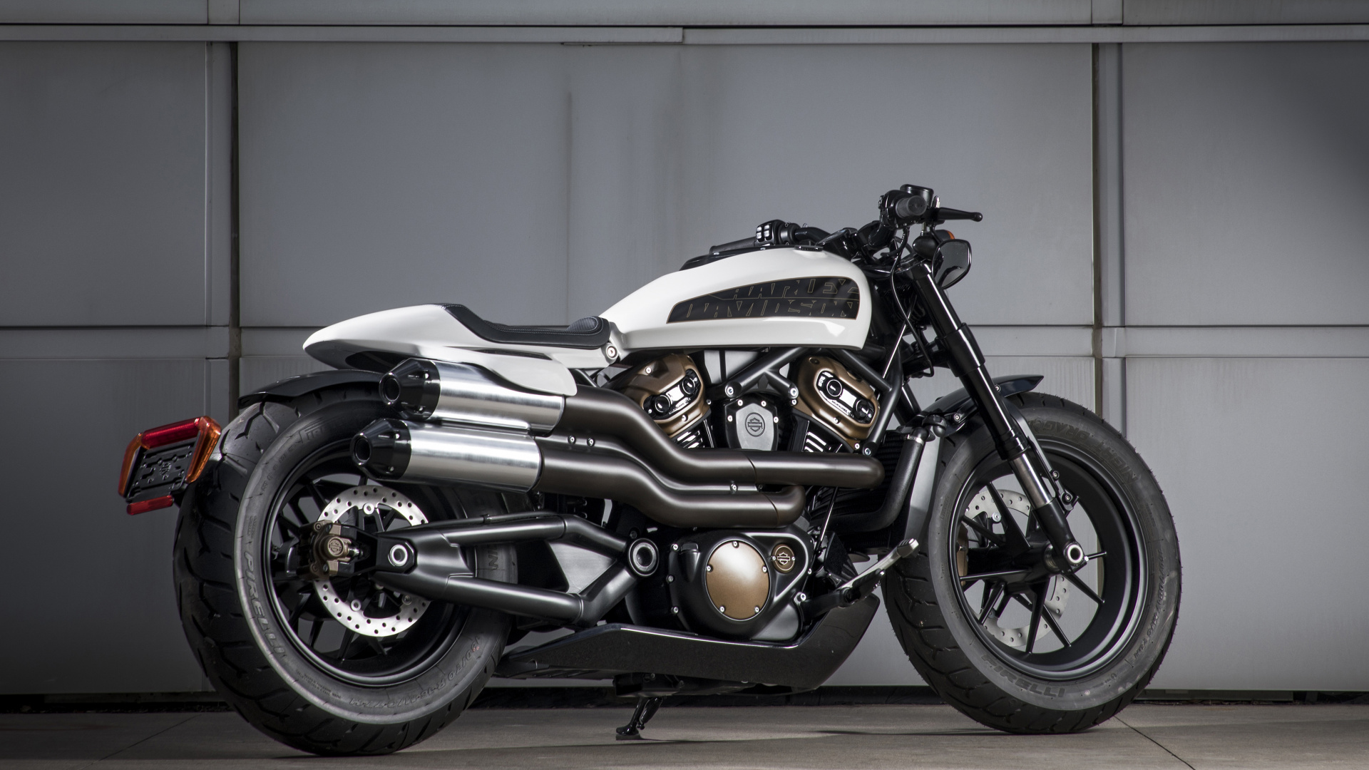 Обои кастомный мотоцикл, мотоцикл, авто, автомобильных выхлопных, выхлопная система в разрешении 1920x1080