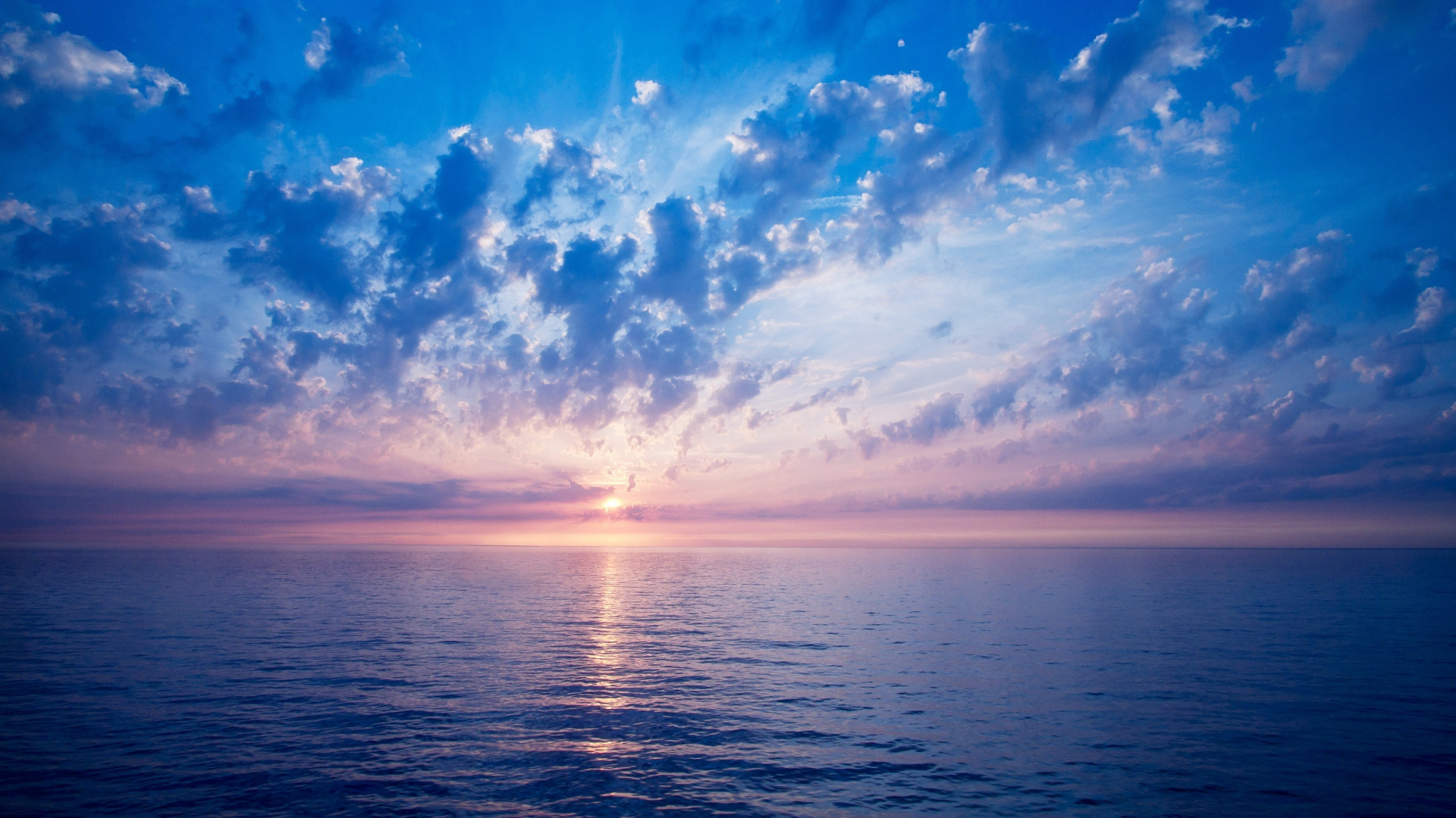 Обои горизонт, море, облако, океан, дневное время в разрешении 1920x1080