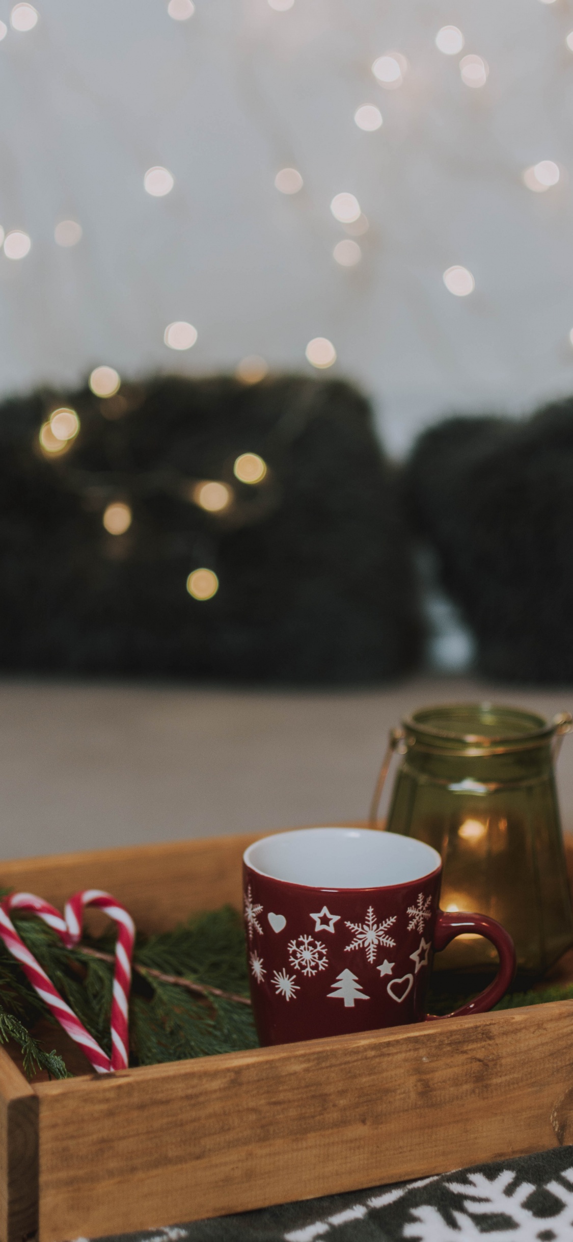 Обои комната, кофе, таблица, посуда, шоколад в разрешении 1125x2436