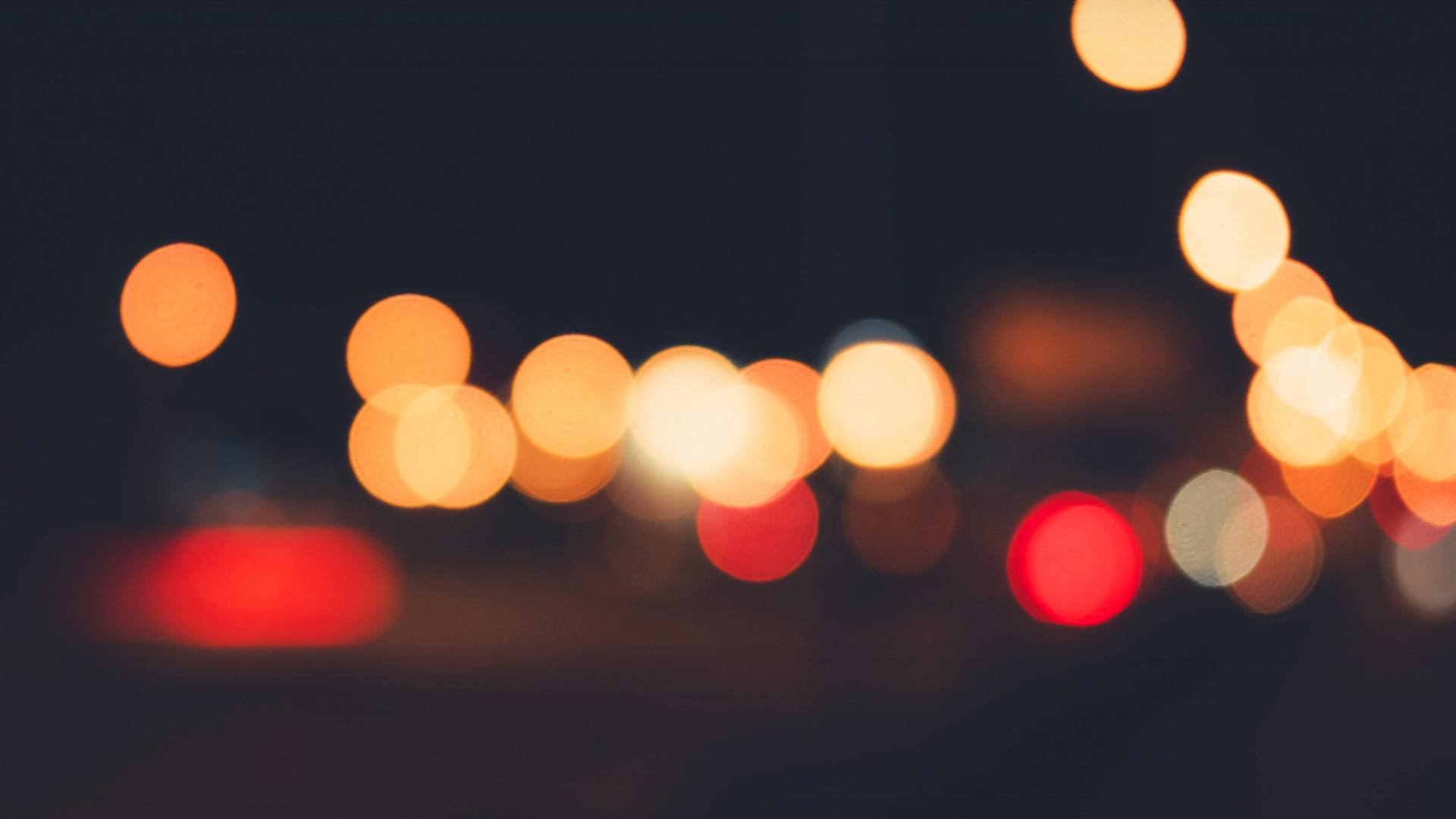 Обои освещение, свет, боке, Апельсин, ночь в разрешении 1920x1080