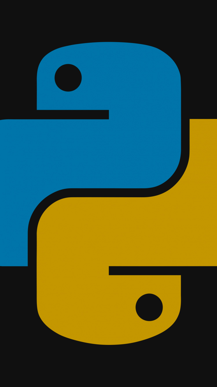 Обои программист на Python, питон, Язык программирования, стояние, исходный код в разрешении 750x1334