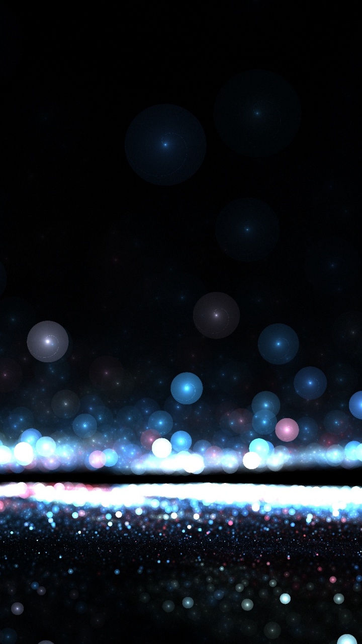 Обои темные абстрактные, абстрактное искусство, синий, ночь, черный в разрешении 720x1280