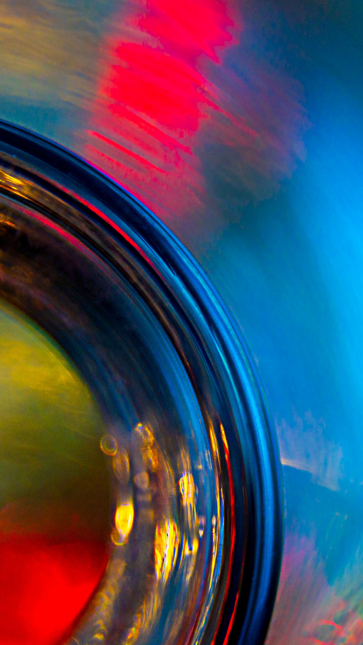 Обои крупный план, красочность, круг, графика в разрешении 1440x2560