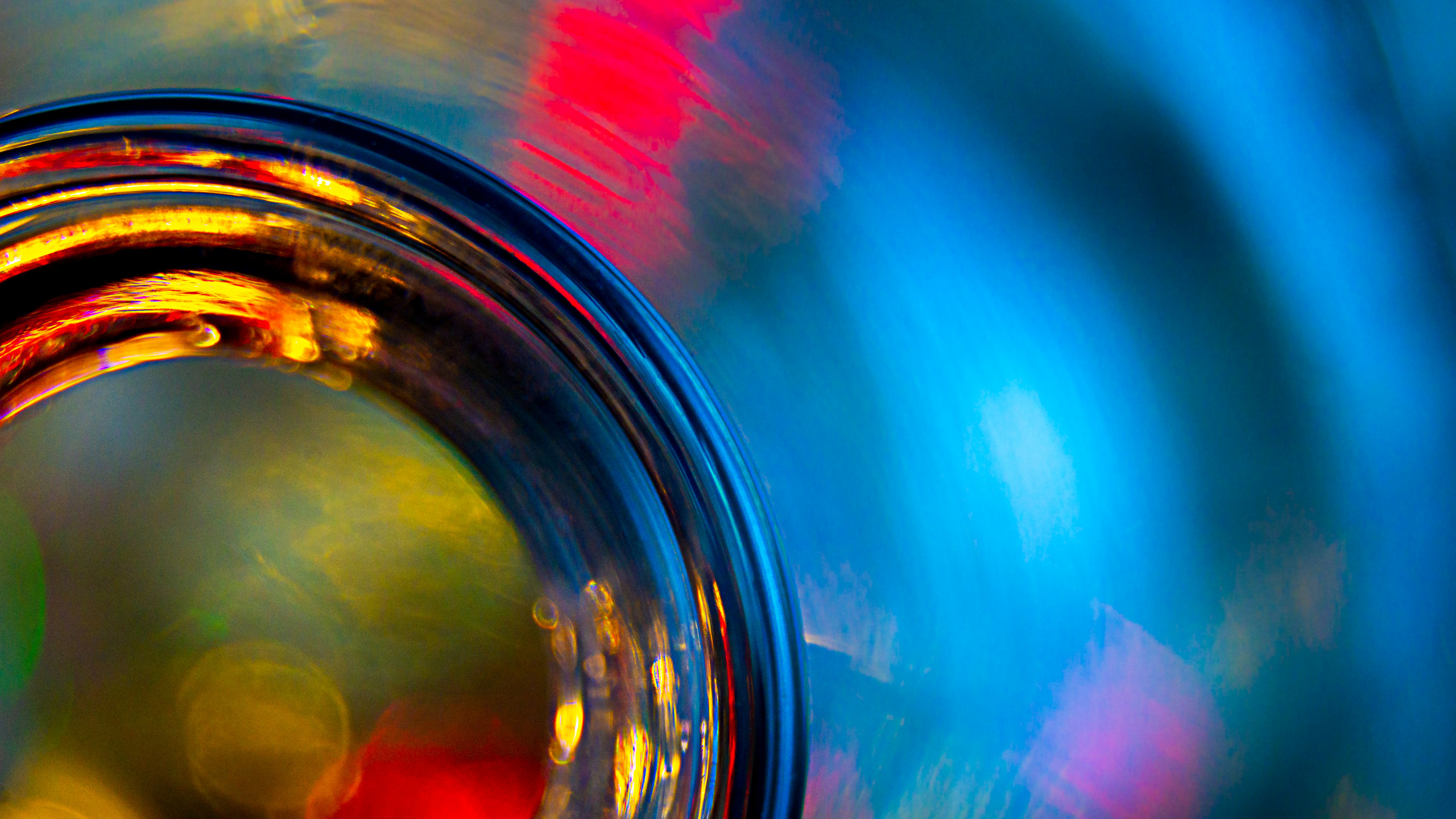 Обои крупный план, красочность, круг, графика в разрешении 2560x1440