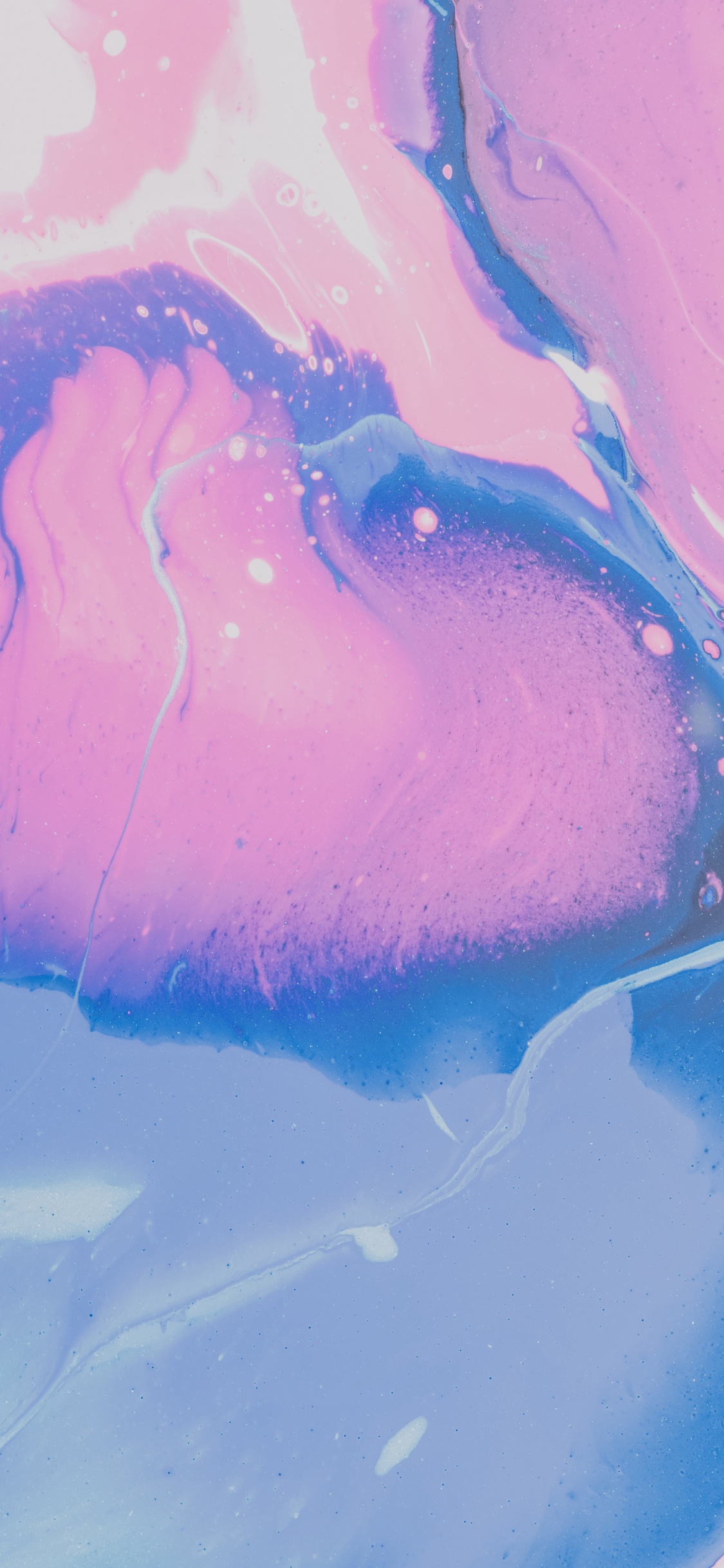 Обои живопись, вода, розовый, жидкий, жидкость в разрешении 1125x2436