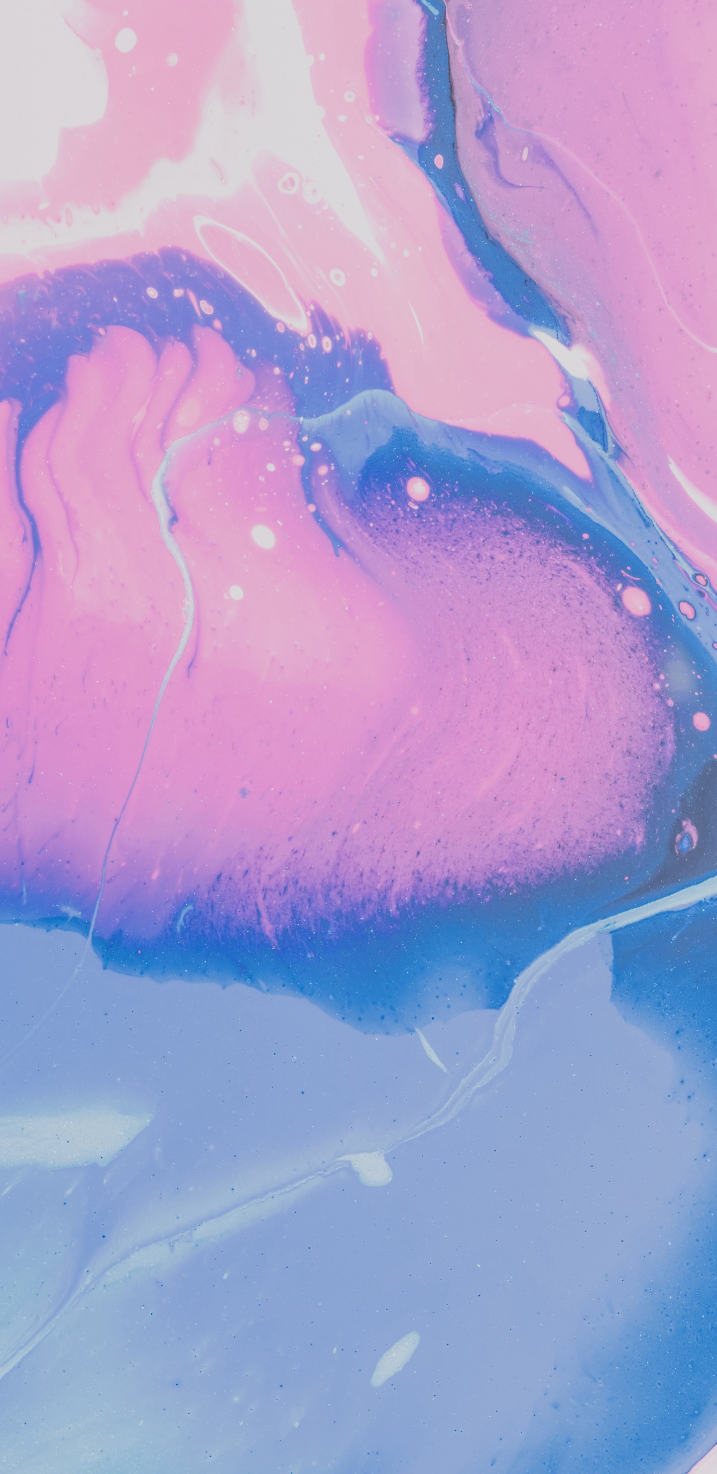 Обои живопись, вода, розовый, жидкий, жидкость в разрешении 1440x2960