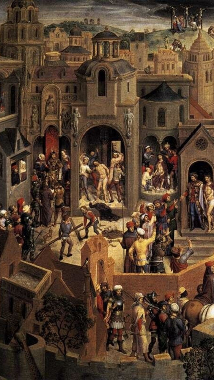 Обои Галерея Сабауда, Страсть Иисуса, живопись, арт, достопримечательность в разрешении 720x1280