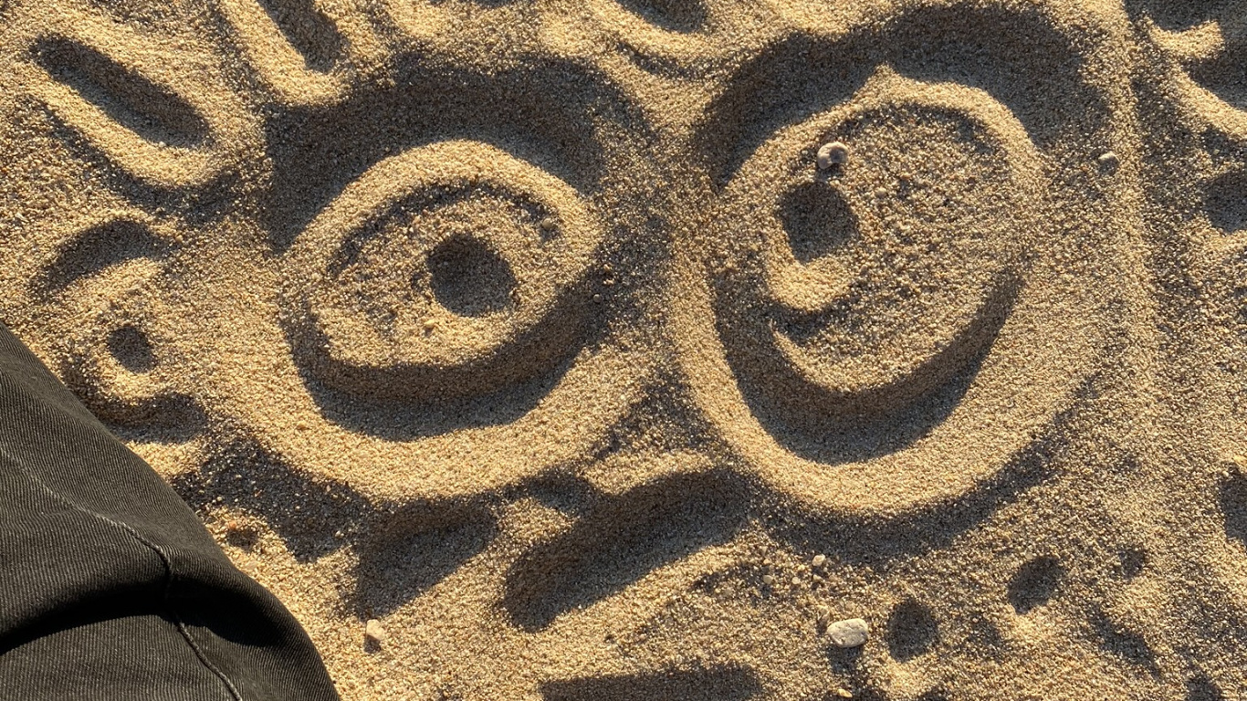 Обои песок, визуальное искусство, резьба по камню, узор, арт в разрешении 1366x768