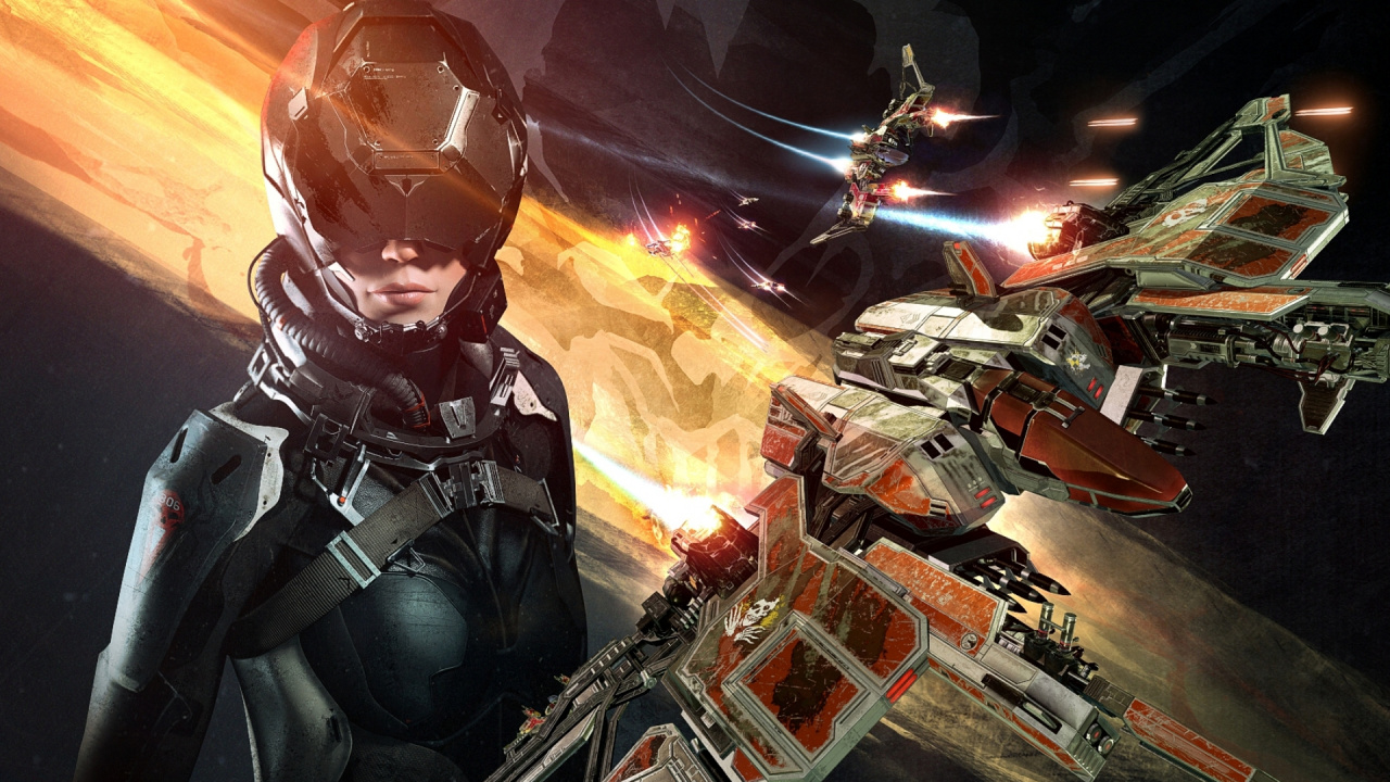 Обои VR игры, playstation vr, Ева Валькирия, окулус рифт, виртуальная реальность в разрешении 1280x720