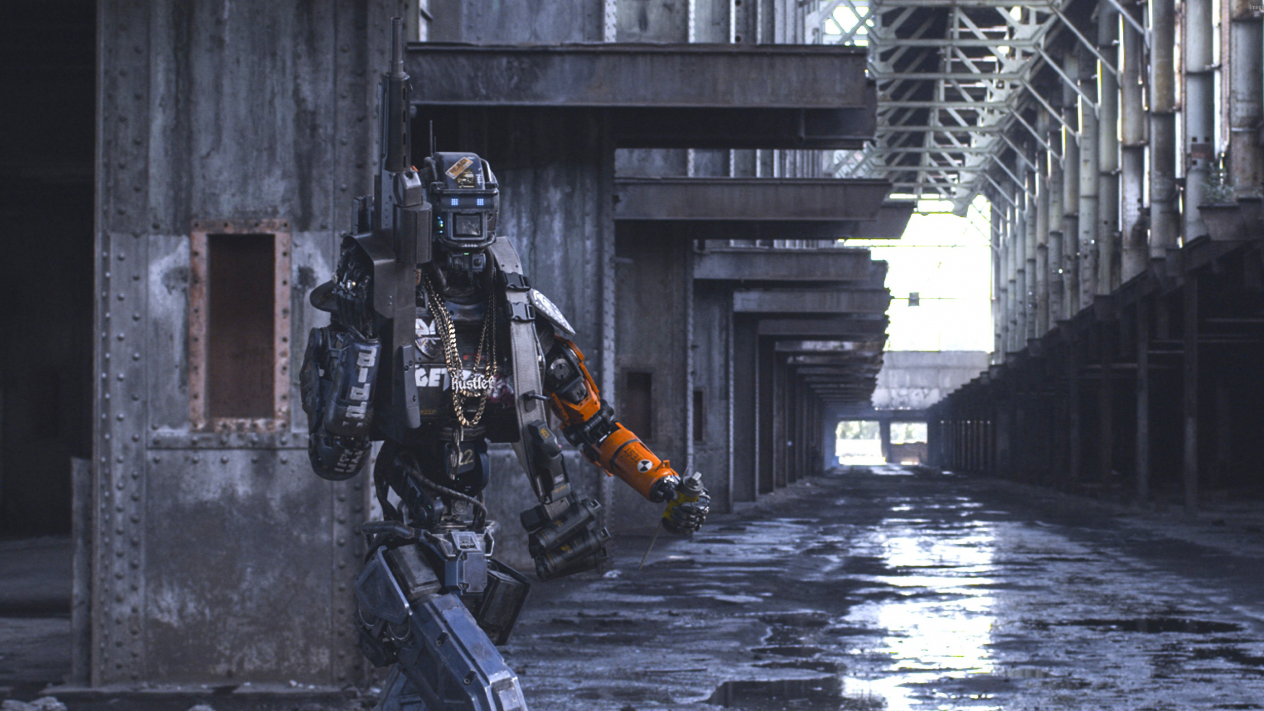 Обои Постер фильма, кинорежиссер, робот, дорога, телевидение в разрешении 2560x1440