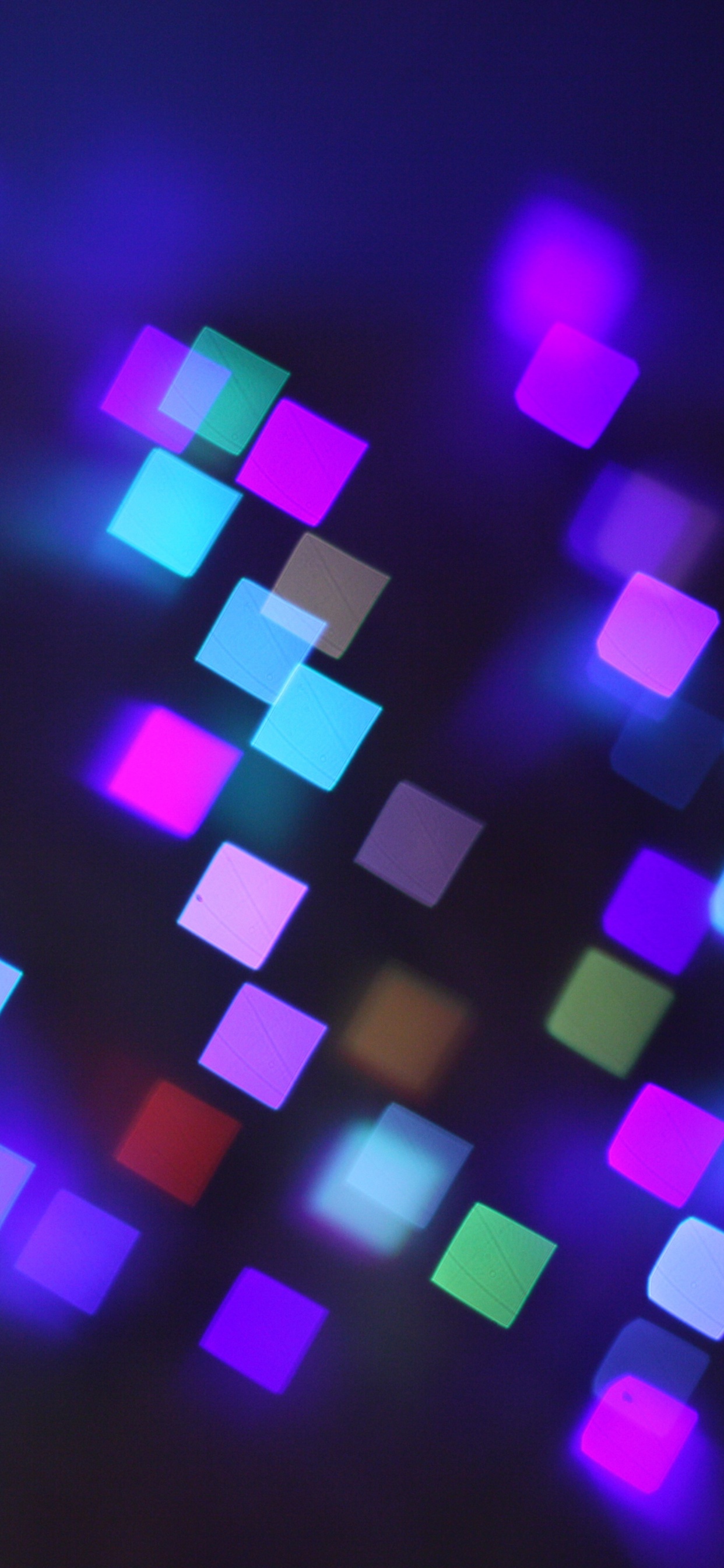 Обои боке, Фиолетовый, свет, пурпур, Визуальный эффект освещения в разрешении 1242x2688