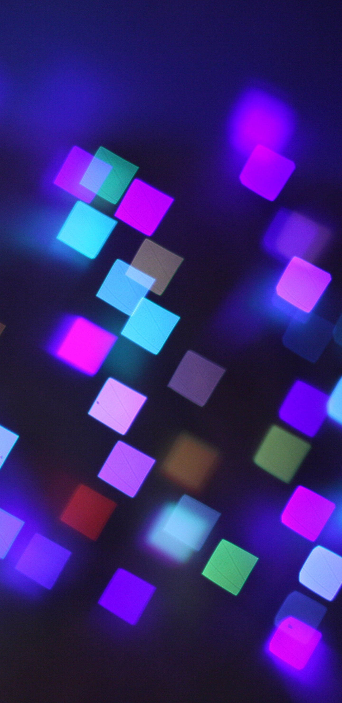 Обои боке, Фиолетовый, свет, пурпур, Визуальный эффект освещения в разрешении 1440x2960