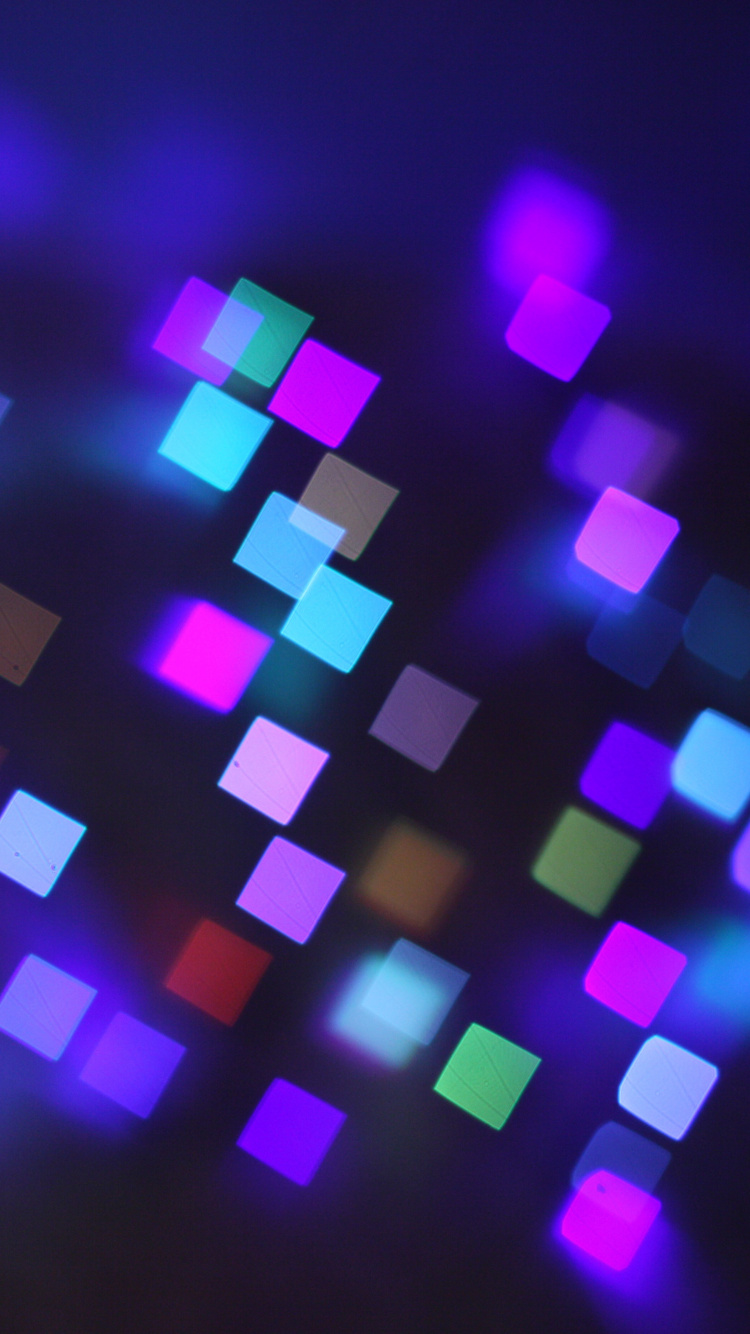 Обои боке, Фиолетовый, свет, пурпур, Визуальный эффект освещения в разрешении 750x1334