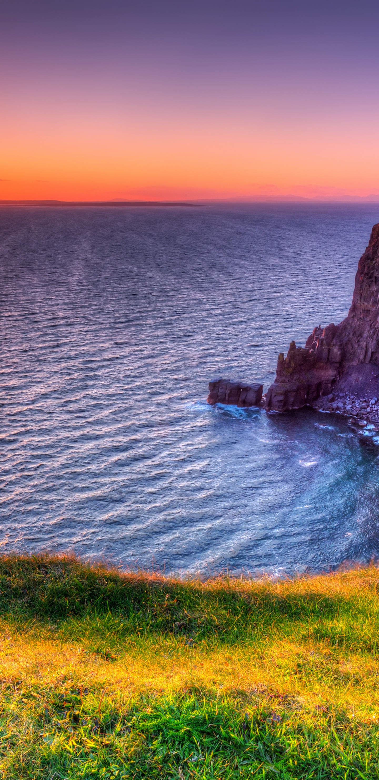 Обои королевский путь, утесы мохер, путешествие, вода, растение в разрешении 1440x2960