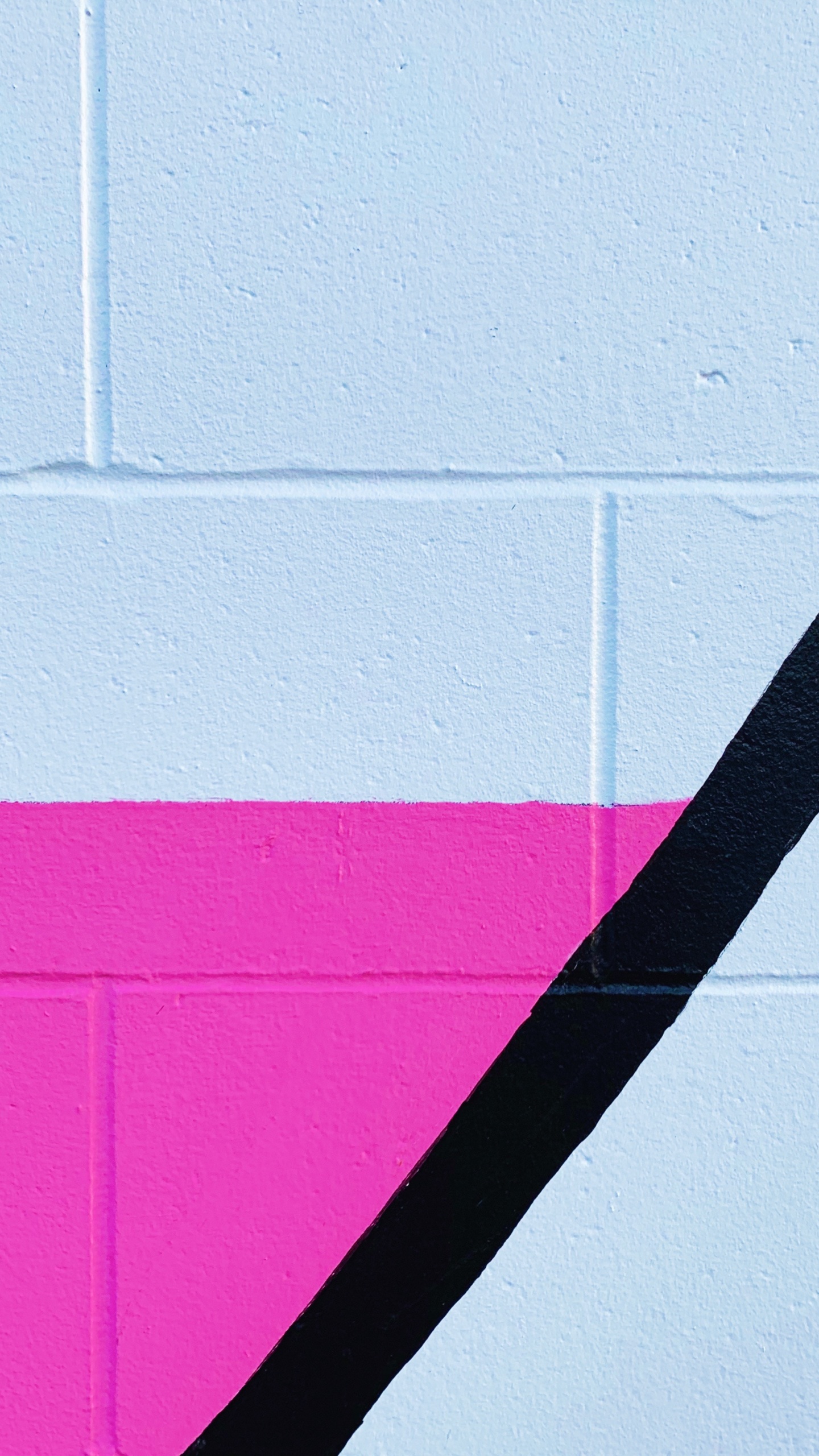 Обои угол, розовый, линия, красный цвет, стена в разрешении 1440x2560