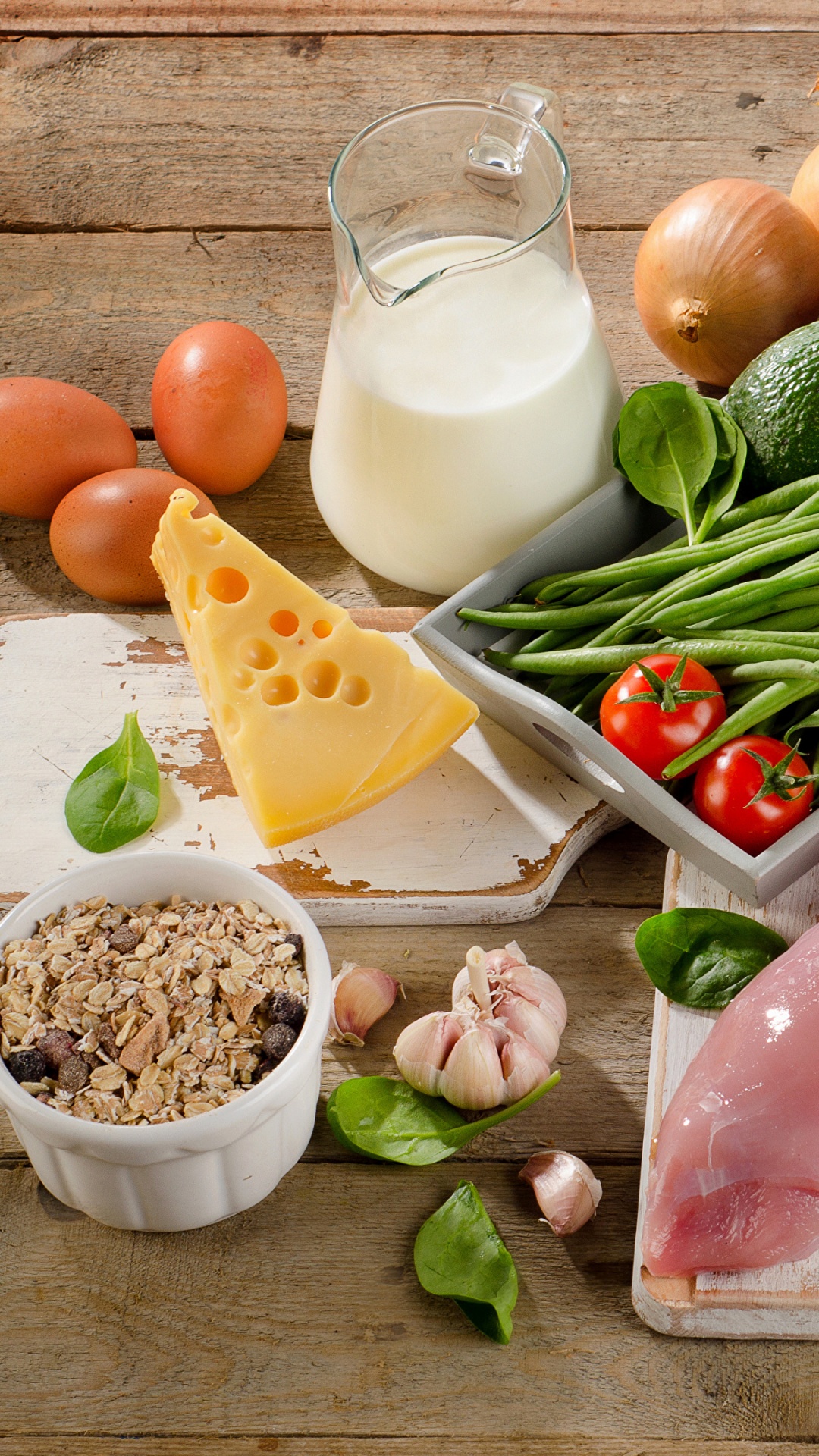 Обои овощ, здоровая диета, пища, природные продукты, вегетарианская пища в разрешении 1080x1920