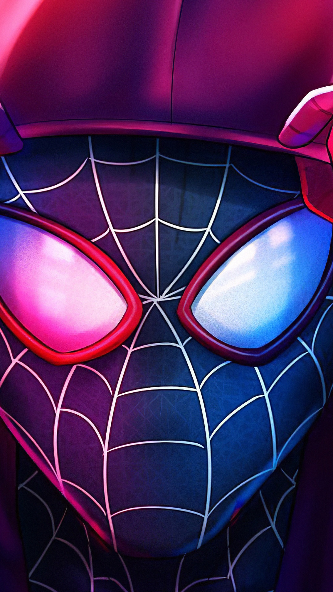 Обои мужской, суперзлодей, Майлз Моралес, иллюстрация, орган в разрешении 1080x1920