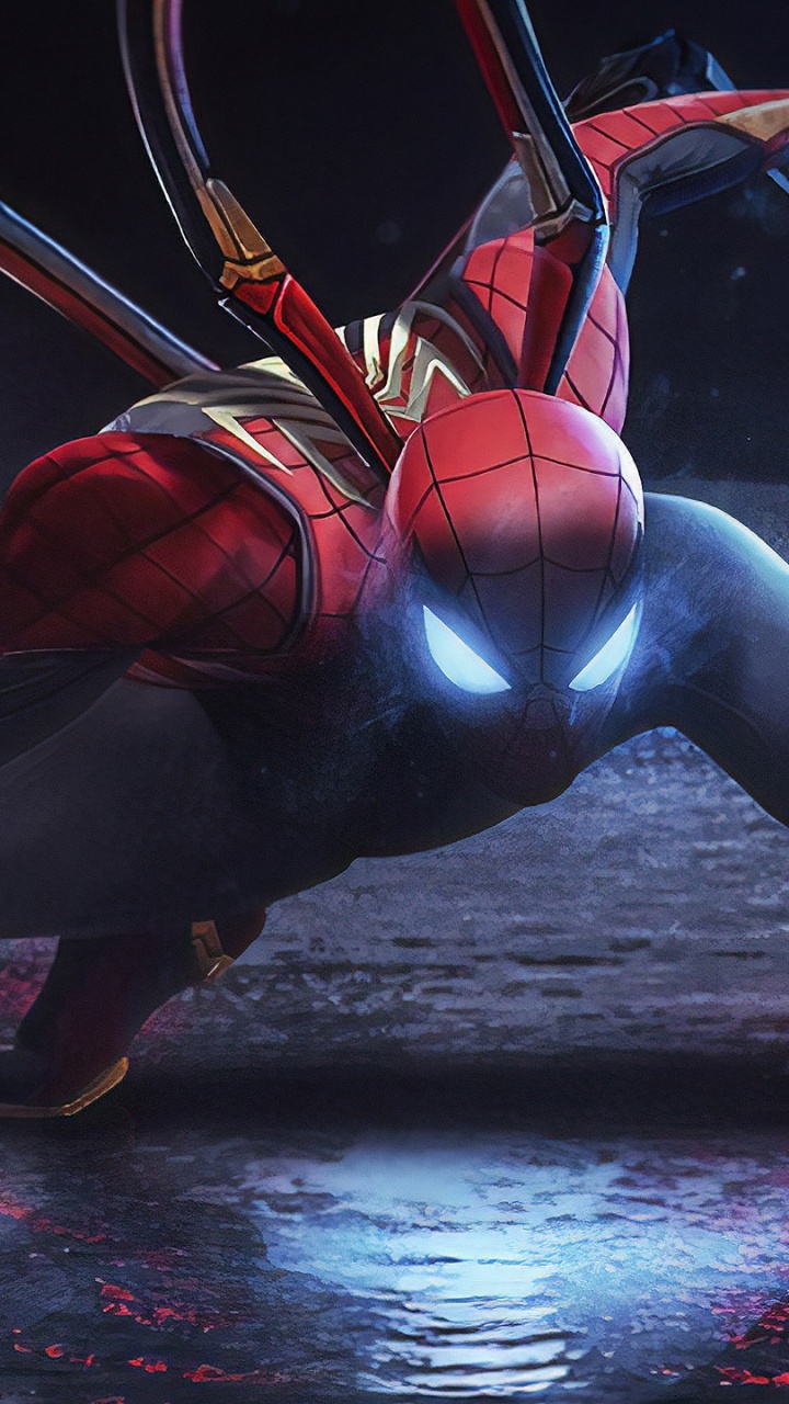 Обои человек-паук, Железный человек, Железный Паук, комиксы Марвел, marvel в разрешении 720x1280
