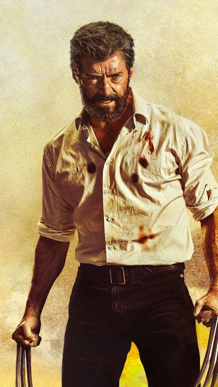 Обои Росомаха, человек, волосы на лице, профессор Икс, Старик Логан в разрешении 750x1334