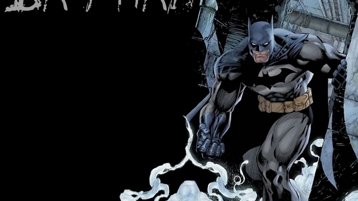 Обои Бэтмен, комиксы dc, комиксы, супергерой, суперзлодей в разрешении 1366x768