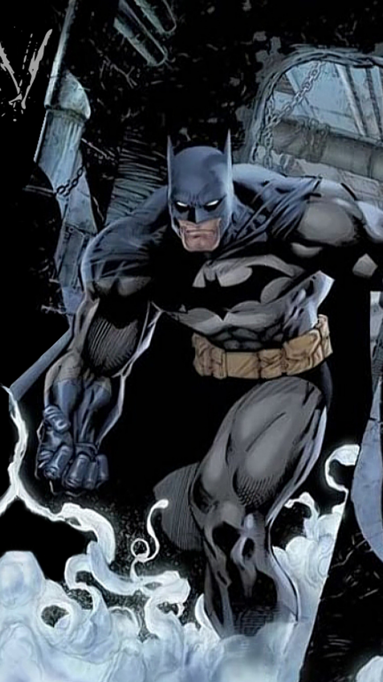 Обои Бэтмен, комиксы dc, комиксы, супергерой, суперзлодей в разрешении 750x1334
