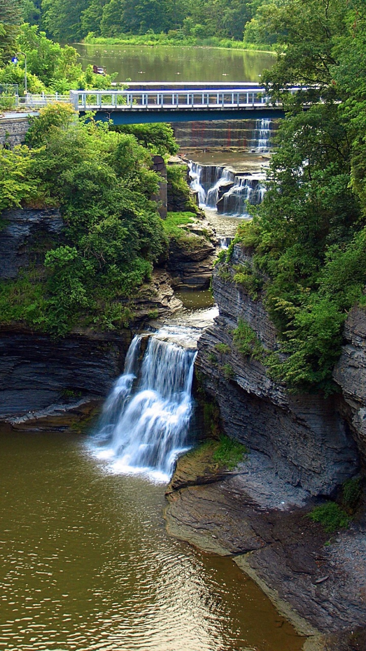 Обои природа, гидроресурсы, водопад, природный заповедник, водоем в разрешении 720x1280