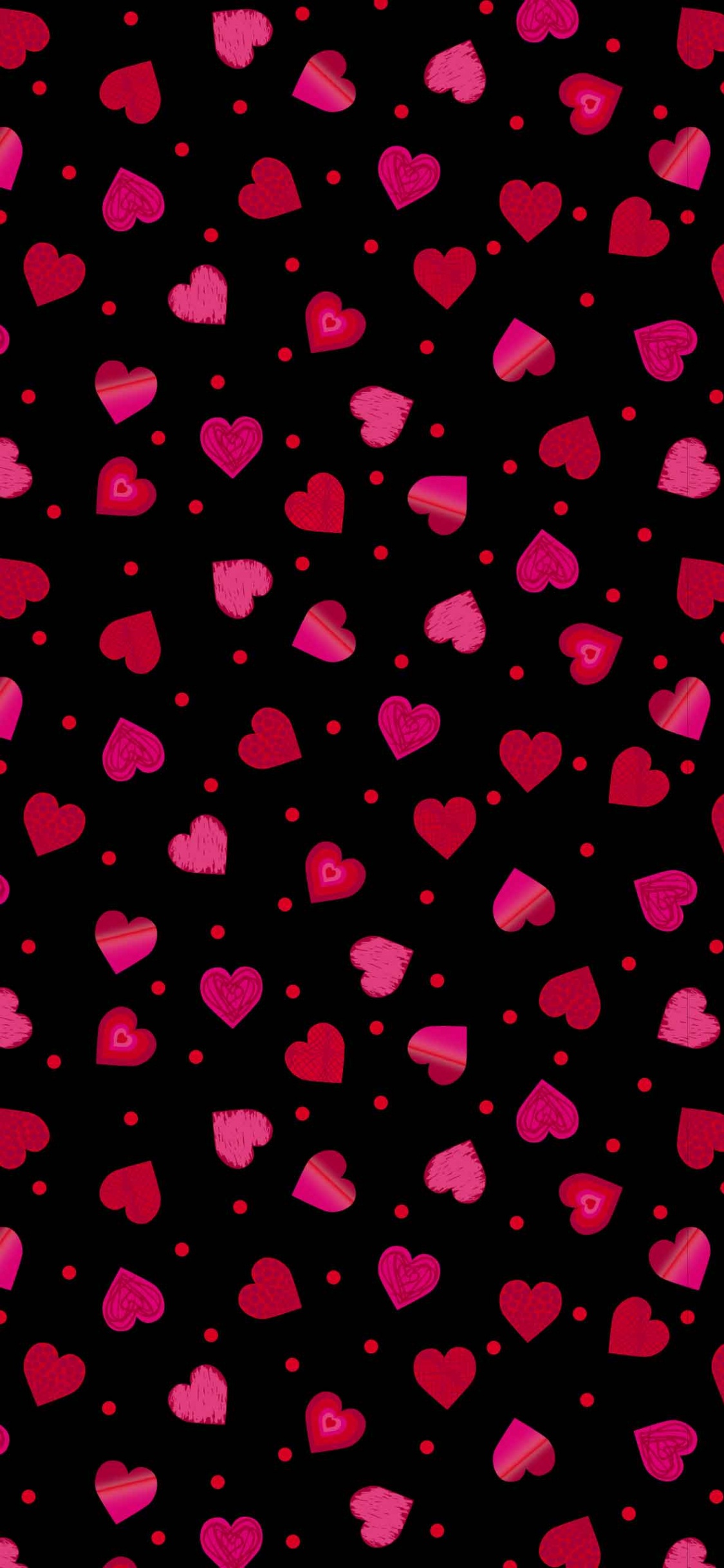 Обои сердце, розовый, материальное свойство, пурпурный цвет, прямоугольник в разрешении 1125x2436