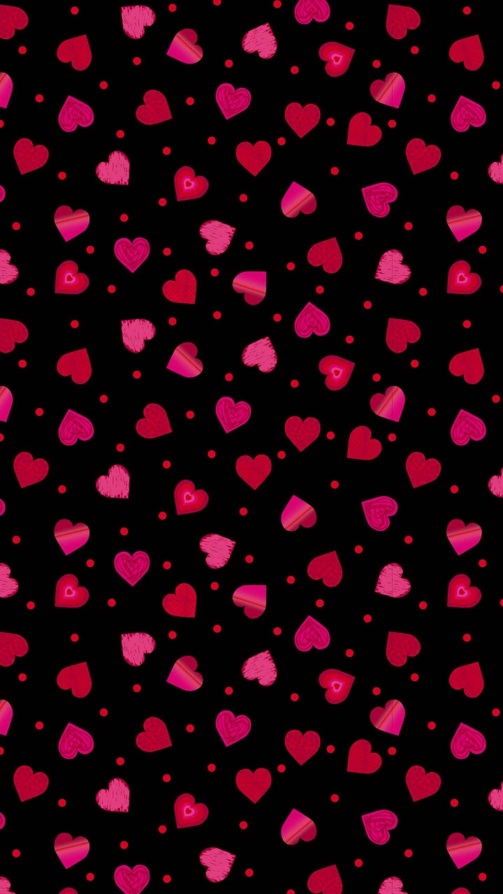 Обои сердце, розовый, материальное свойство, пурпурный цвет, прямоугольник в разрешении 720x1280