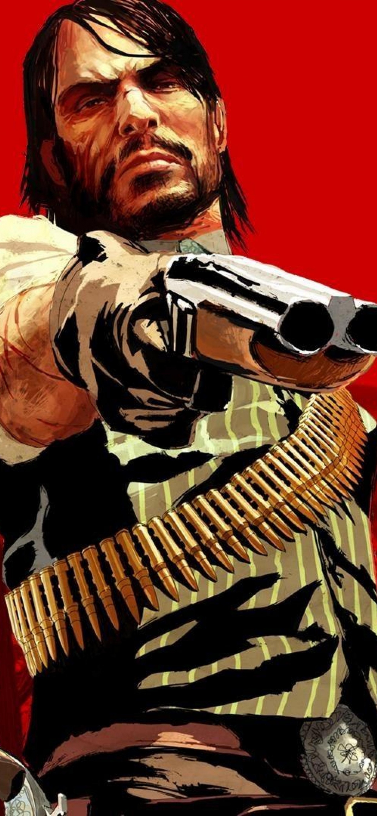 Обои red dead redemption 2, Джон Марстон, Рокстар игры, сторонник, иллюстрация в разрешении 1242x2688