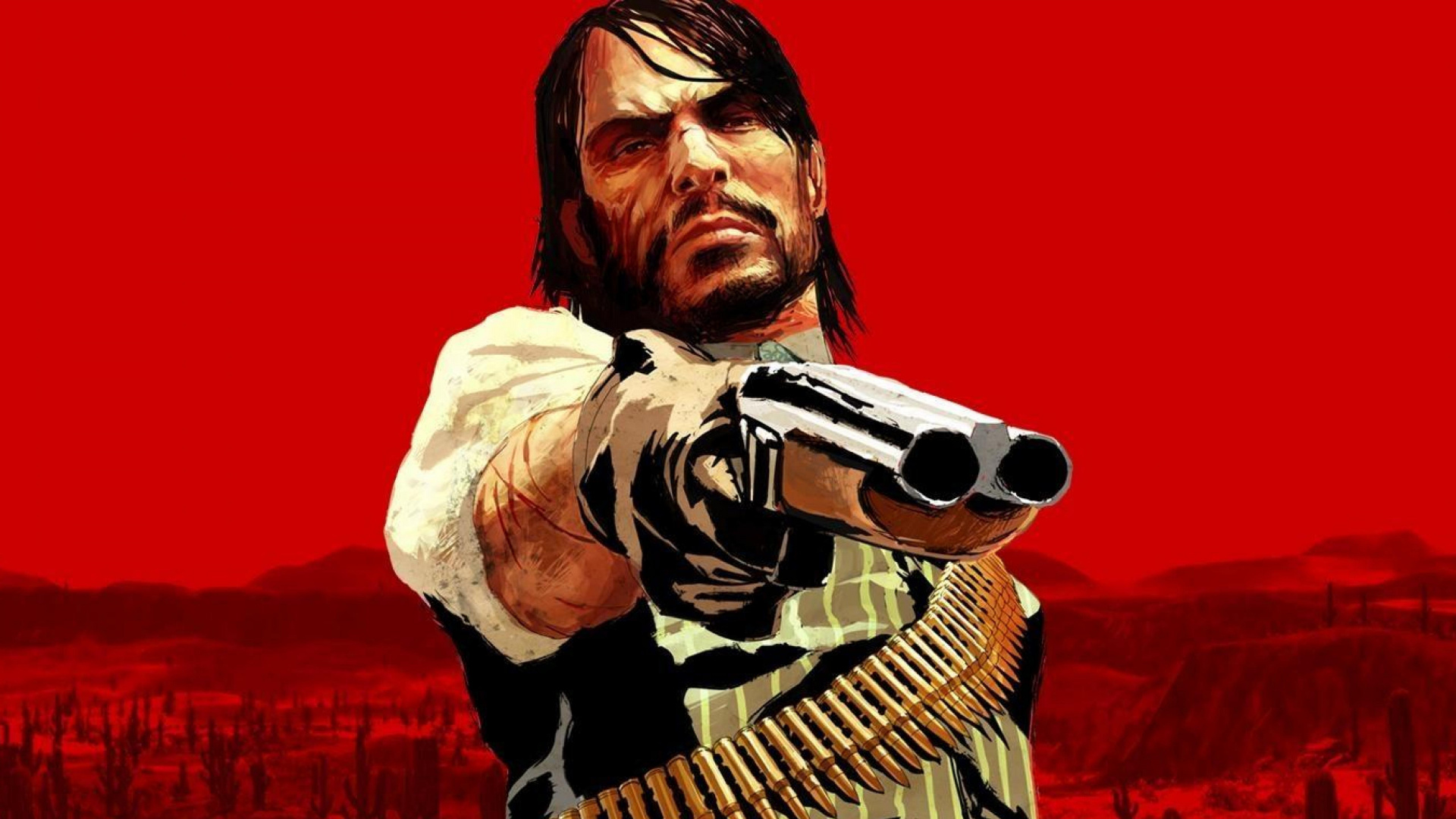 Обои red dead redemption 2, Джон Марстон, Рокстар игры, сторонник, иллюстрация в разрешении 1920x1080