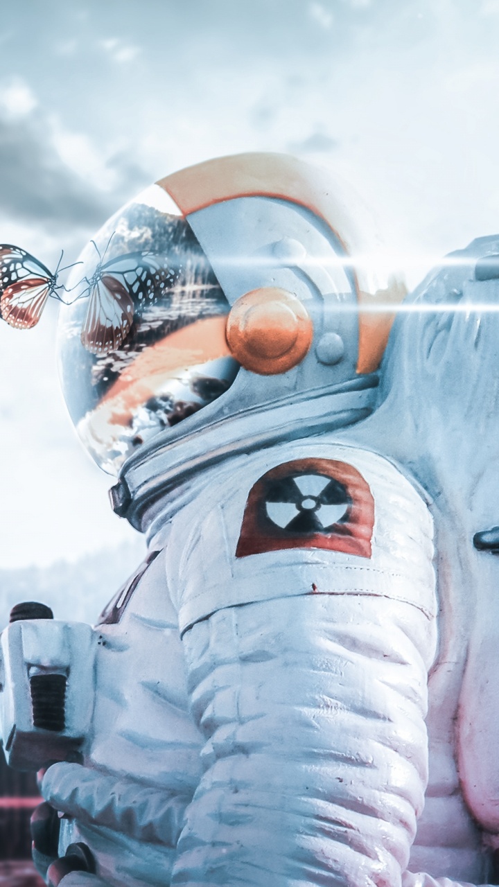 Обои астронавт, космос, мир, арт, скафандр в разрешении 720x1280