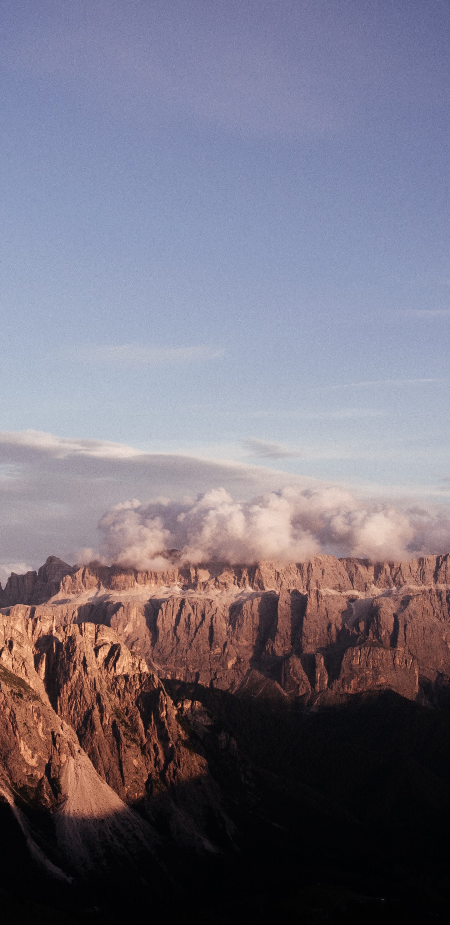 Обои пейзаж, природный ландшафт, бесплодные земли, облако, горизонт в разрешении 1440x2960