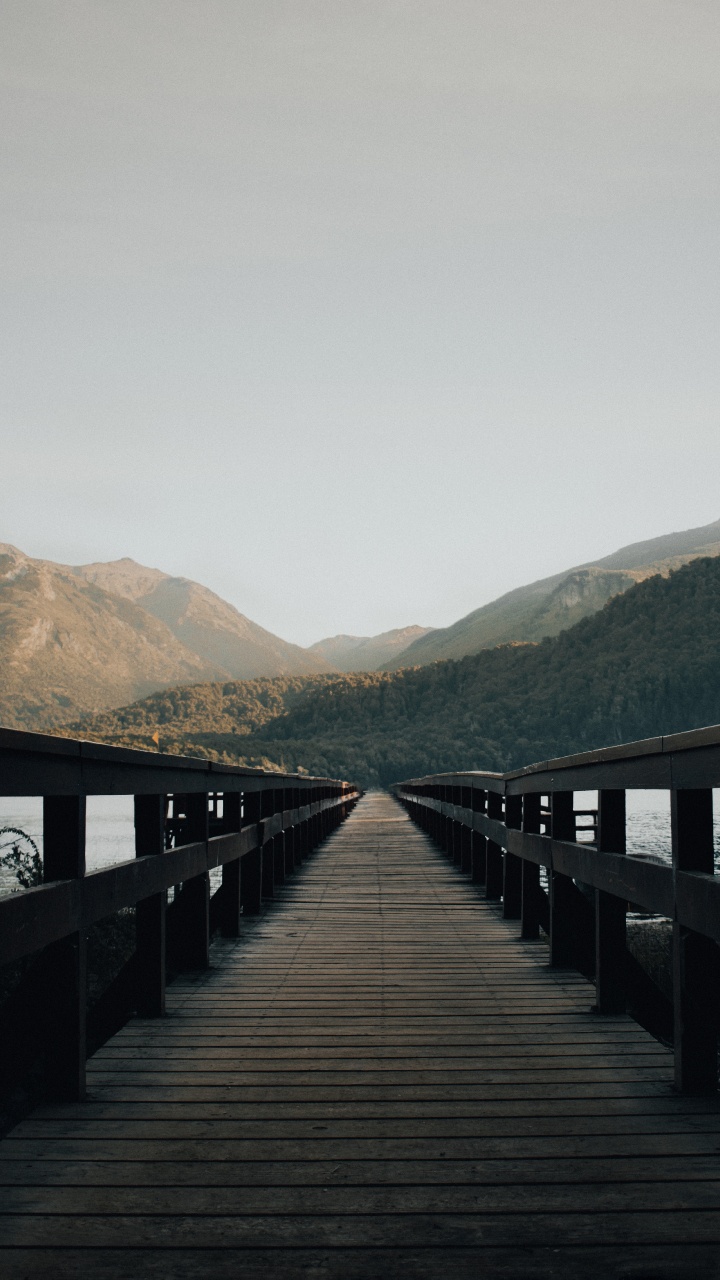 Обои природный ландшафт, Пирс, дощатый настил, док, озеро в разрешении 720x1280