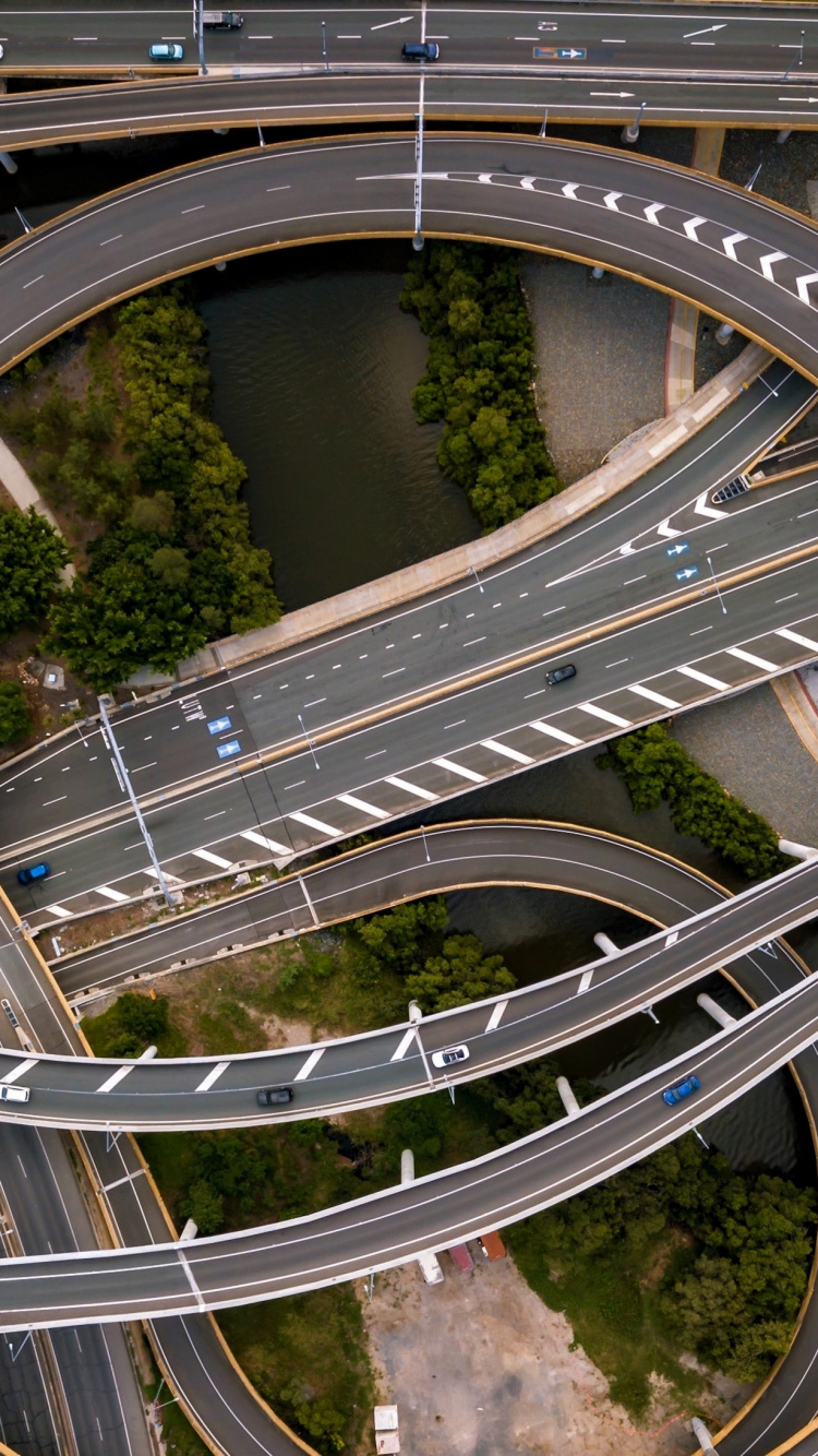 Обои дорога, Король, магистраль, инфраструктура, улица в разрешении 750x1334