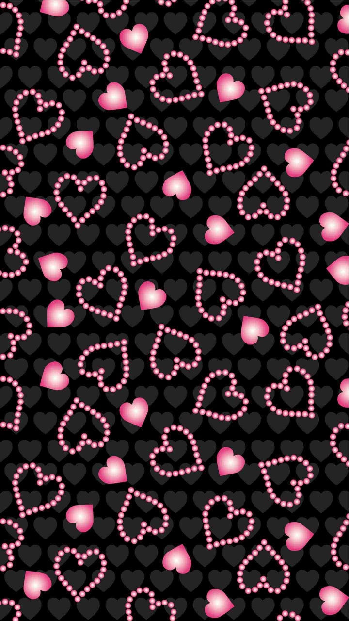 Обои узор, висгун - социальная сеть, дизайн, черный, красный цвет в разрешении 720x1280