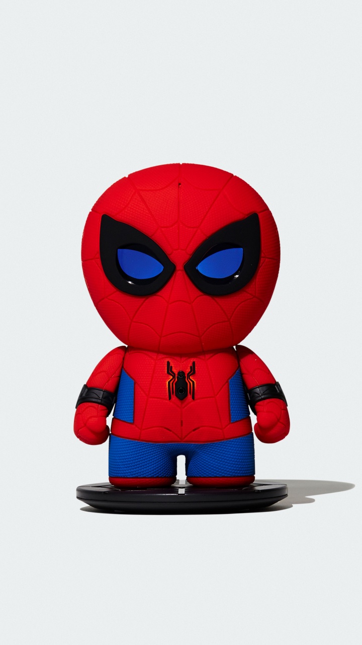 Обои человек-паук, супергерой, арт, минимализм, дэдпул в разрешении 720x1280