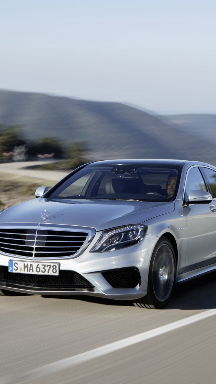Обои Мерседес-Бенц на s63 АМГ 2014, авто, Мерседес-Бенц 2014 на s63 AMG с полным приводом 4matic, mercedes benz, mercedes benz s class в разрешении 750x1334