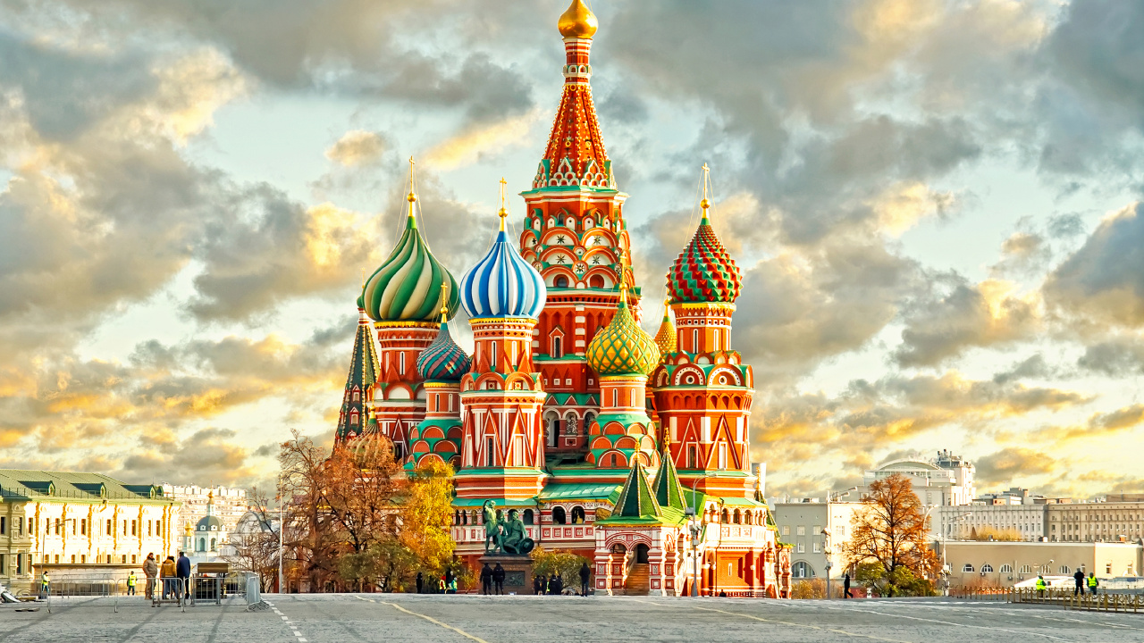 Обои Красная площадь, достопримечательность, ориентир, здание, место поклонения в разрешении 1280x720