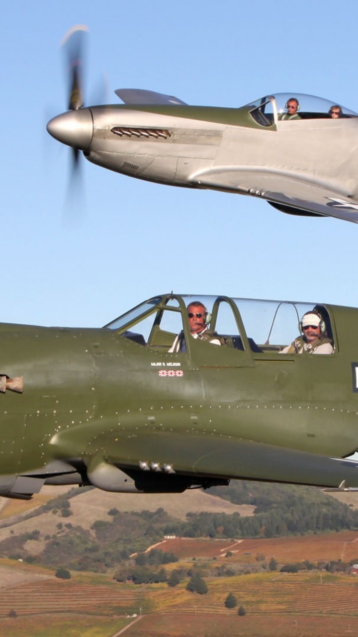 Обои самолет, самолеты, авиация, пропеллер, военный самолет в разрешении 720x1280