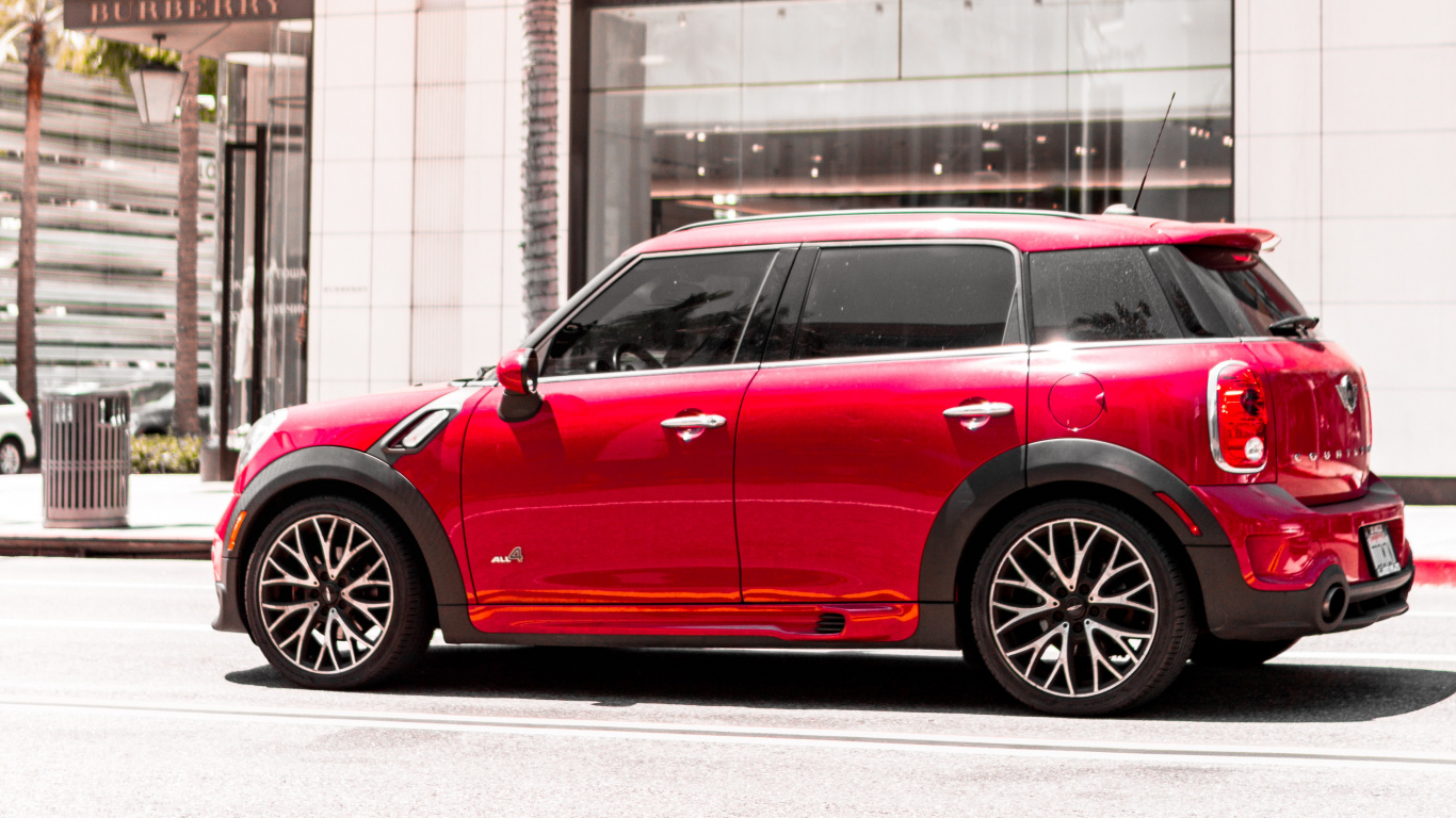 Обои mini cooper, мини, Байерише Моторен Верке АГ, авто, Mini John Cooper Works в разрешении 1366x768