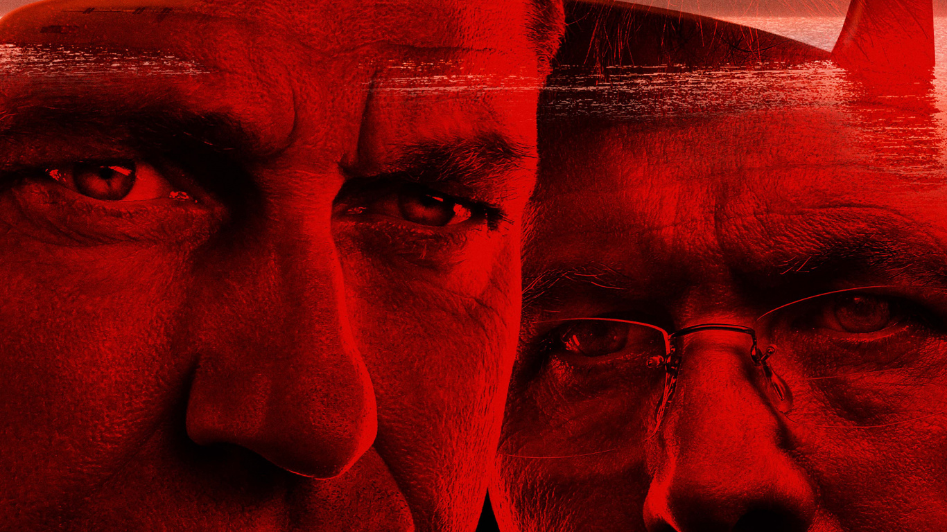 Обои охотник-убийца, триллер, прицеп, красный цвет, голова в разрешении 1366x768