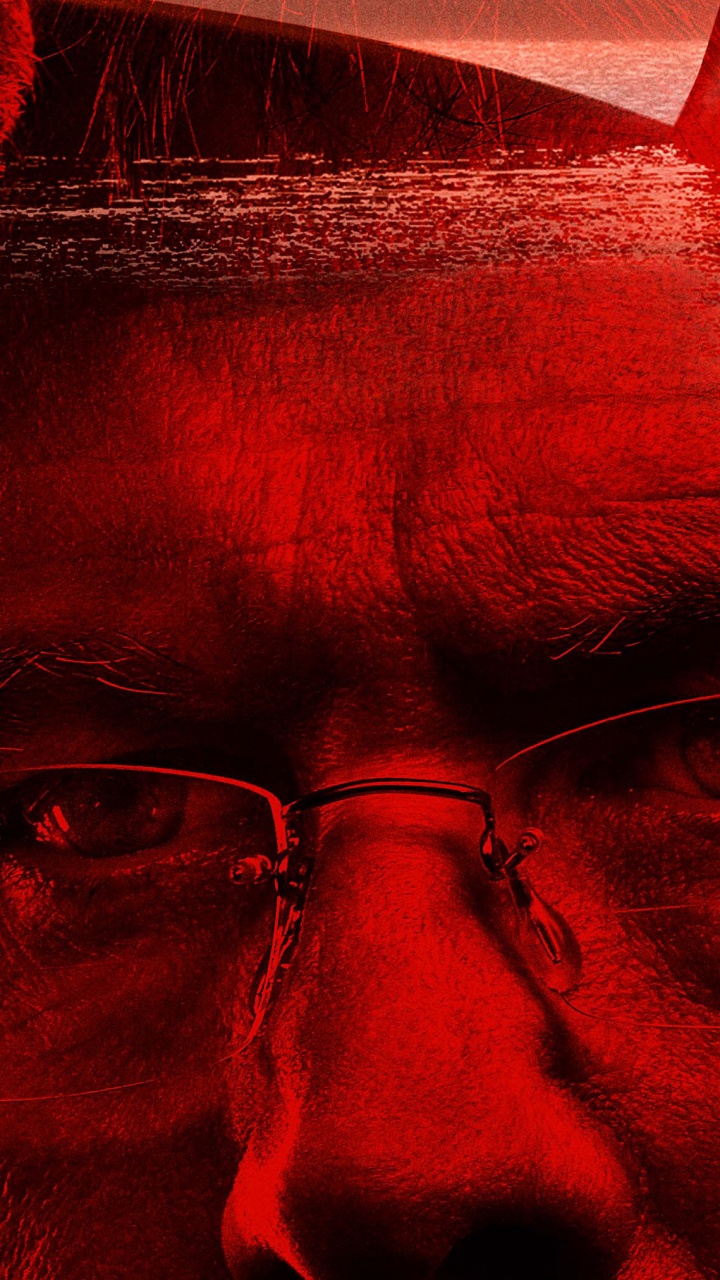 Обои охотник-убийца, триллер, прицеп, красный цвет, голова в разрешении 720x1280